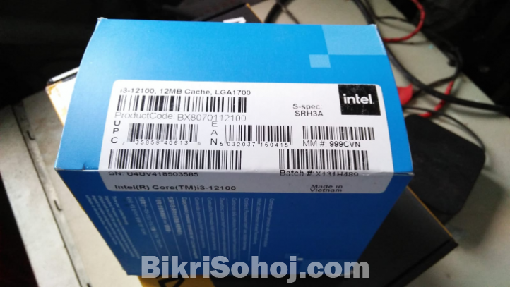 মাদারবোর্ড H610M এবং প্রসেসর i3 12Gen, 12MB ক্যাশ